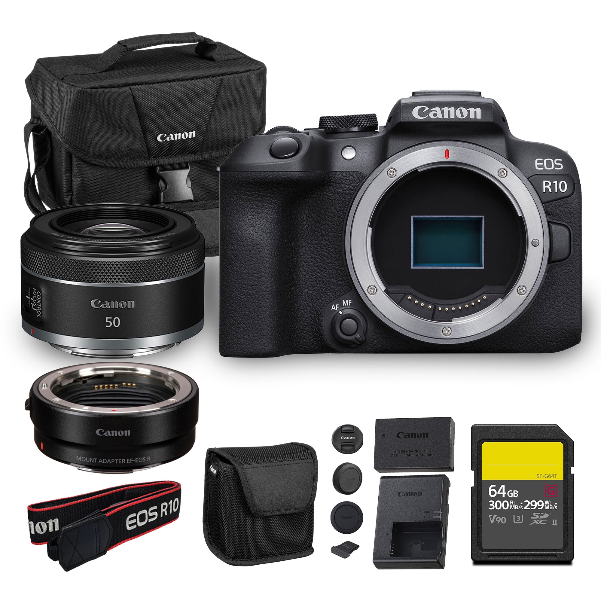 Canon EOS R10 Mirrorless Camera 24.2MP APS-C Sensor 4K Video Dual Pixel ...