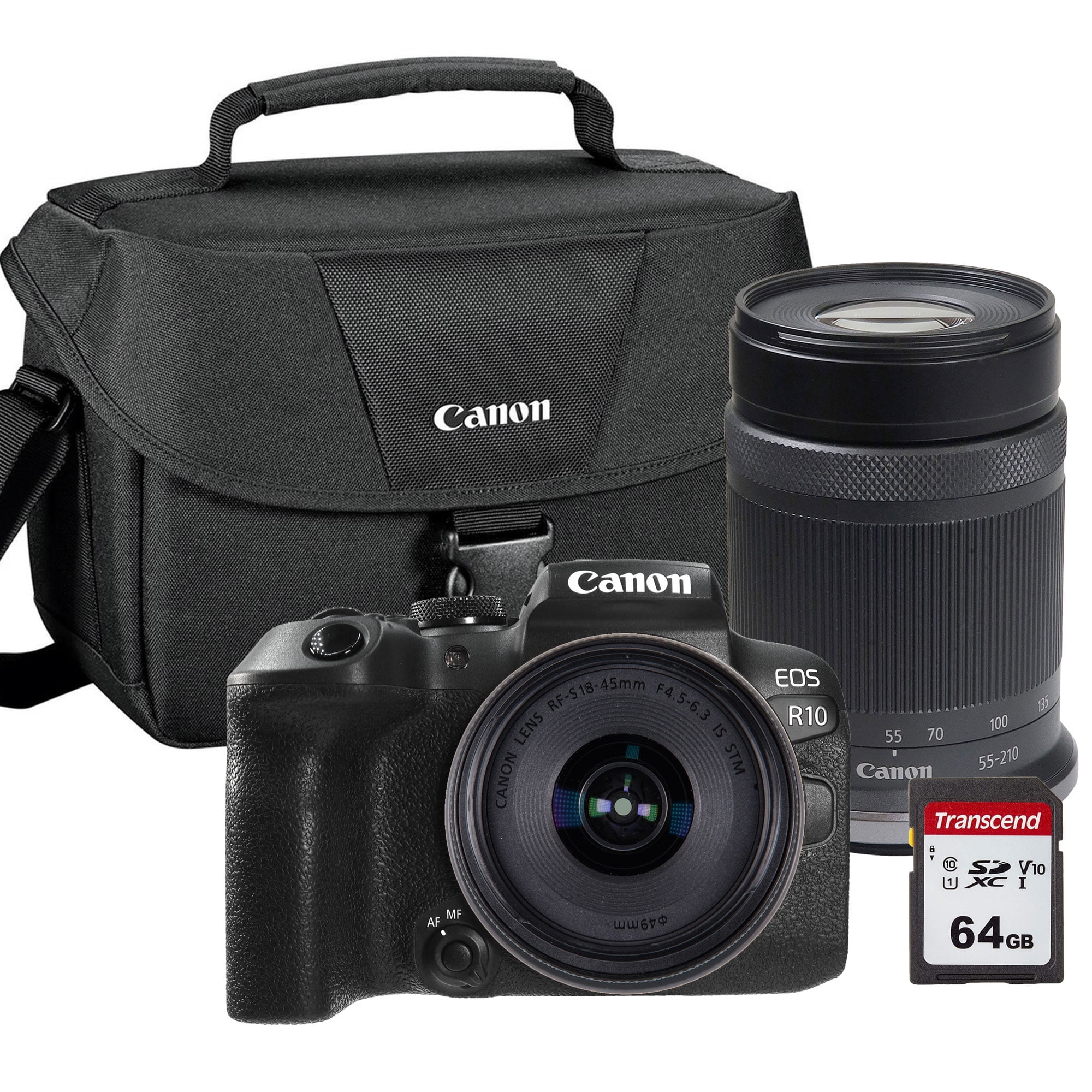 Canon EOS R10 Mirrorless Camera Black with 18-45mm Lens and 55