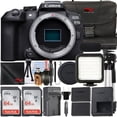 thumbnail image 1 of Canon EOS R10 Mirrorless Camera (Body Only) with 2 Pack SanDisk 64GB Memory Card + Case + LED Flash + SV Premium Accessory Bundle (International Version), 1 of 8