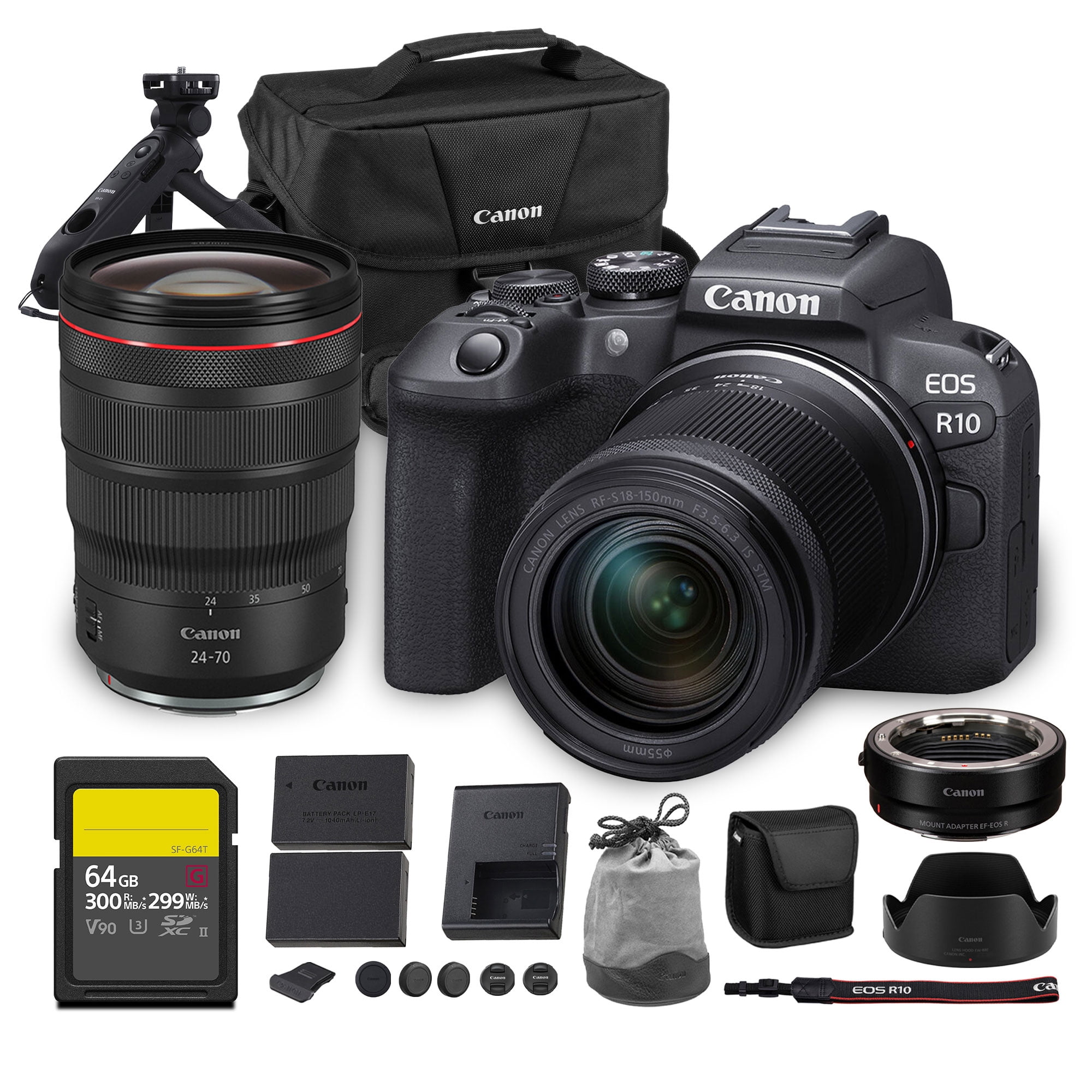Canon EOS R10 Mirrorless Camera Kit | 24.2MP APS-C Sensor with RF-S 18 ...