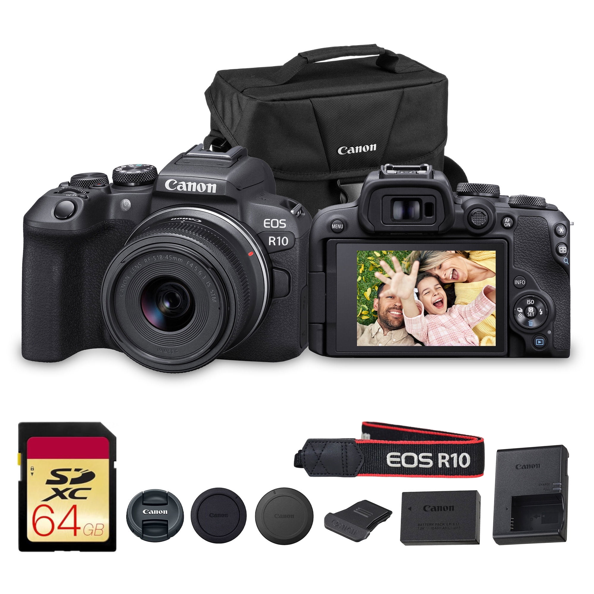 Canon EOS R10 Mirrorless Camera Kit with RF-S 18-45mm Lens | 24.2MP ...