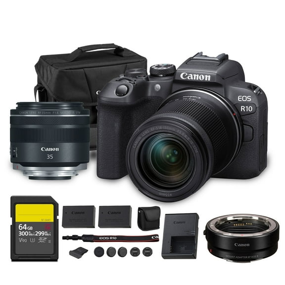 Canon EOS R10 Mirrorless Camera Kit with RF-S 18-150mm Lens  24.2MP APS-C Sensor