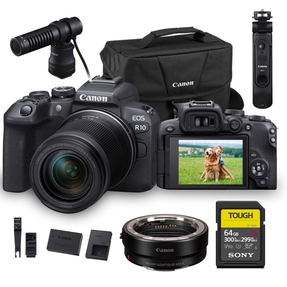 Canon EOS R10 Mirrorless Camera with RF-S 18-150mm Lens – 24.2MP APS-C ...