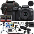 thumbnail image 1 of Canon EOS R10 Mirrorless Camera with 18-45mm Lens Bundle with Commander Gear Bag + Microphone + 2X 64GB Extreme Memory Cards + Accessory Kit, 1 of 5