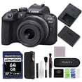 thumbnail image 1 of Canon EOS R10 Mirrorless Camera with 18-45mm Lens with Advanced Accessory and Travel Bundle | Canon 1-Year USA Warranty | 5331C009, 1 of 10