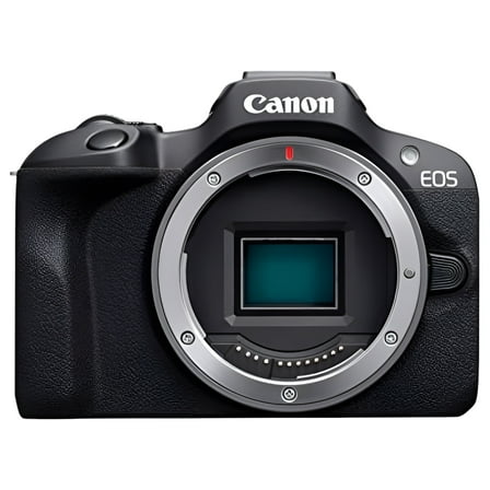 Canon EOS R100, 24.1MP, RF Mount, Mirrorless Camera, DIGIC 8, Wi-Fi, Bluetooth, Lightweight, Black