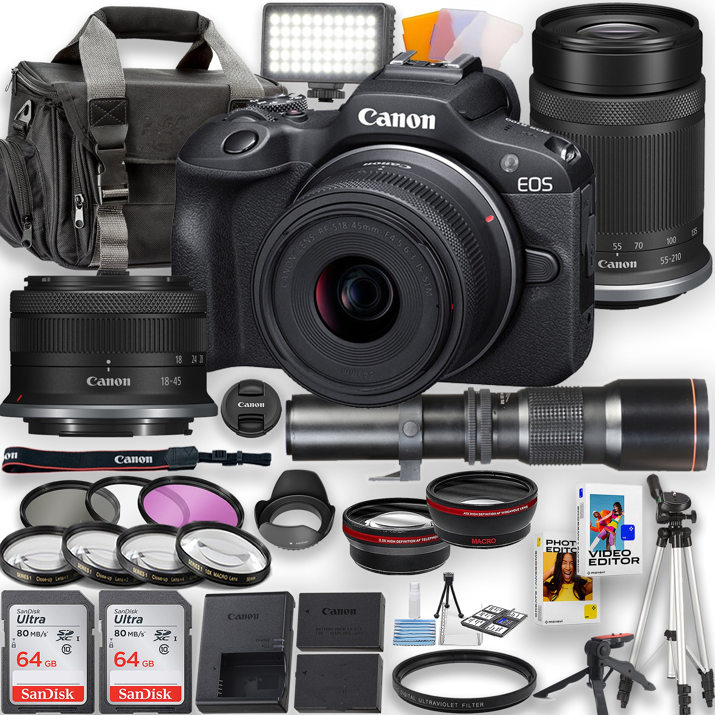Canon EOS R100 Mirrorless Camera Body Set with 18-45mm Lens Canon EOS R100 Mirrorless Camera Body Set with 18-45mm Lens