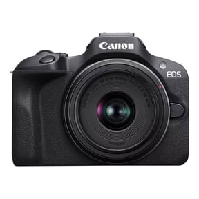Canon EOS R100 Mirrorless Camera RF-S18-45mm F4.5-6.3 IS STM Lens Kit, 24.1 Megapixel CMOS (APS-C) Sensor, 4K Video, Wi-Fi & Bluetooth, Beginner Photographers and Creators, Digital Camera, Black