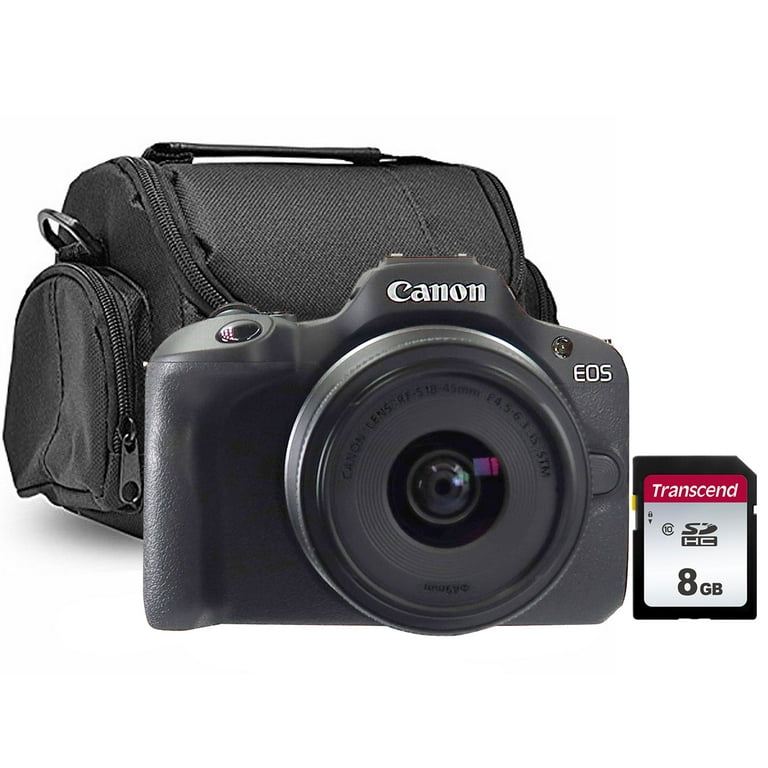 Canon EOS R100 Mirrorless Camera Bundle: Black with RF-S 18-45mm