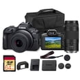 thumbnail image 1 of Canon EOS R100 Mirrorless Camera Double Lens Kit with RF-S 18-45mm and RF 75-300mm Lenses | 24.2MP, APS-C, 4K | Bundle with 64GB Memory Card, 1 of 6