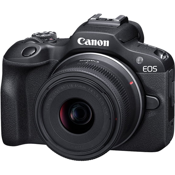 Canon EOS R100 Mirrorless Camera International Model with 18-45mm Lens - 6052C012