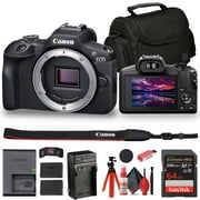 Canon EOS R100 Mirrorless Camera New 6052C002 + Bag + 64GB Card + LPE17 Battery + Charger + More Pro Bundle International Version