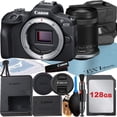 thumbnail image 1 of Canon EOS R100 Mirrorless Camera with RF-S 18-150mm Lens + 128GB Memory Card + Case + ZeeTech Accessory Bundle (International Version), 1 of 9