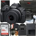 thumbnail image 1 of Canon EOS R100 Mirrorless Camera with RF-S 18-45mm Lens + SanDisk 128GB Memory Card + Case + SV Premium Accessory Bundle (International Version), 1 of 9