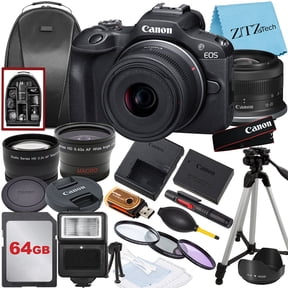 Canon EOS R100 Mirrorless Camera with RF-S18-45mm IS STM Lens, APS-C Sensor, 24.1MP, Entry-Level Creators (International Version)