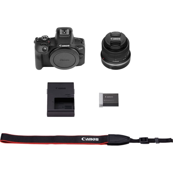 Canon EOS R100 Mirrorless Camera with RF-S18-45mm IS STM Lens, APS-C Sensor, 24.1MP, Entry-Level Creators (International Version)