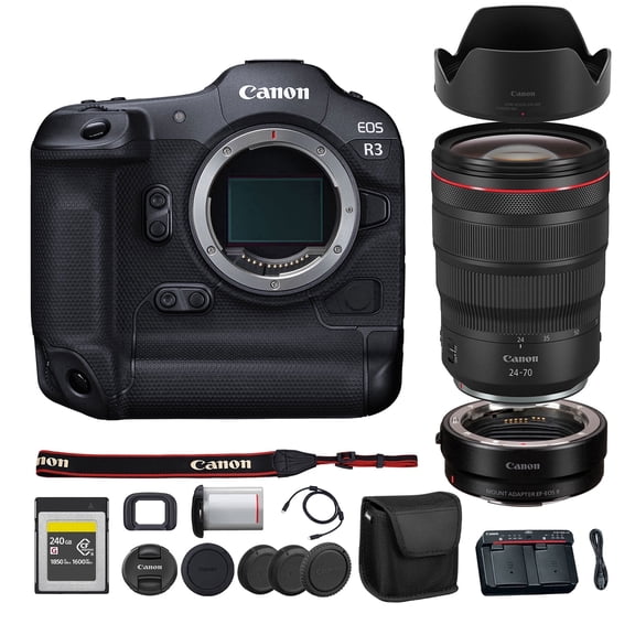 Canon EOS R3 Mirrorless Camera  24MP Full-Frame Sensor, 6K RAW Video