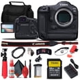 thumbnail image 1 of Canon EOS R3 Mirrorless Camera (4895C002) + Sony 64GB TOUGH SD Card + Card Reader + Case + Flex Tripod + Hand Strap + Cap Keeper + Memory Wallet + Cleaning Kit (International Version), 1 of 8