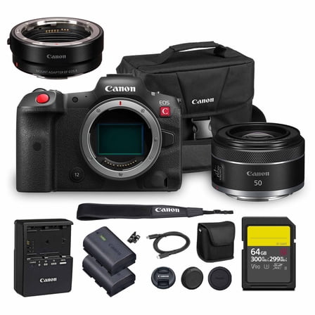 Canon EOS R5 C Mirrorless Cinema Camera – 45MP Full-Frame Sensor, 8K RAW Video