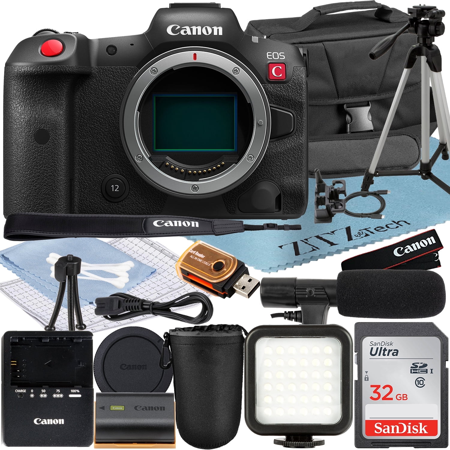 Canon EOS R5 C Mirrorless Cinema Camera (Body) with SanDisk 32GB Memory ...