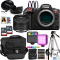thumbnail image 1 of Canon EOS R5 C Mirrorless Cinema Camera w/24-50mm Lens + Camera Case + 50 inch Tripod + More (21pc Bundle) (International Version), 1 of 7