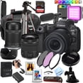 thumbnail image 1 of Canon EOS R5 Mark II 45 MP Full-Frame Mirrorless Camera with 24-105mm & 55-210mm Lenses (Content Creator Bundle) (International Version), 1 of 9