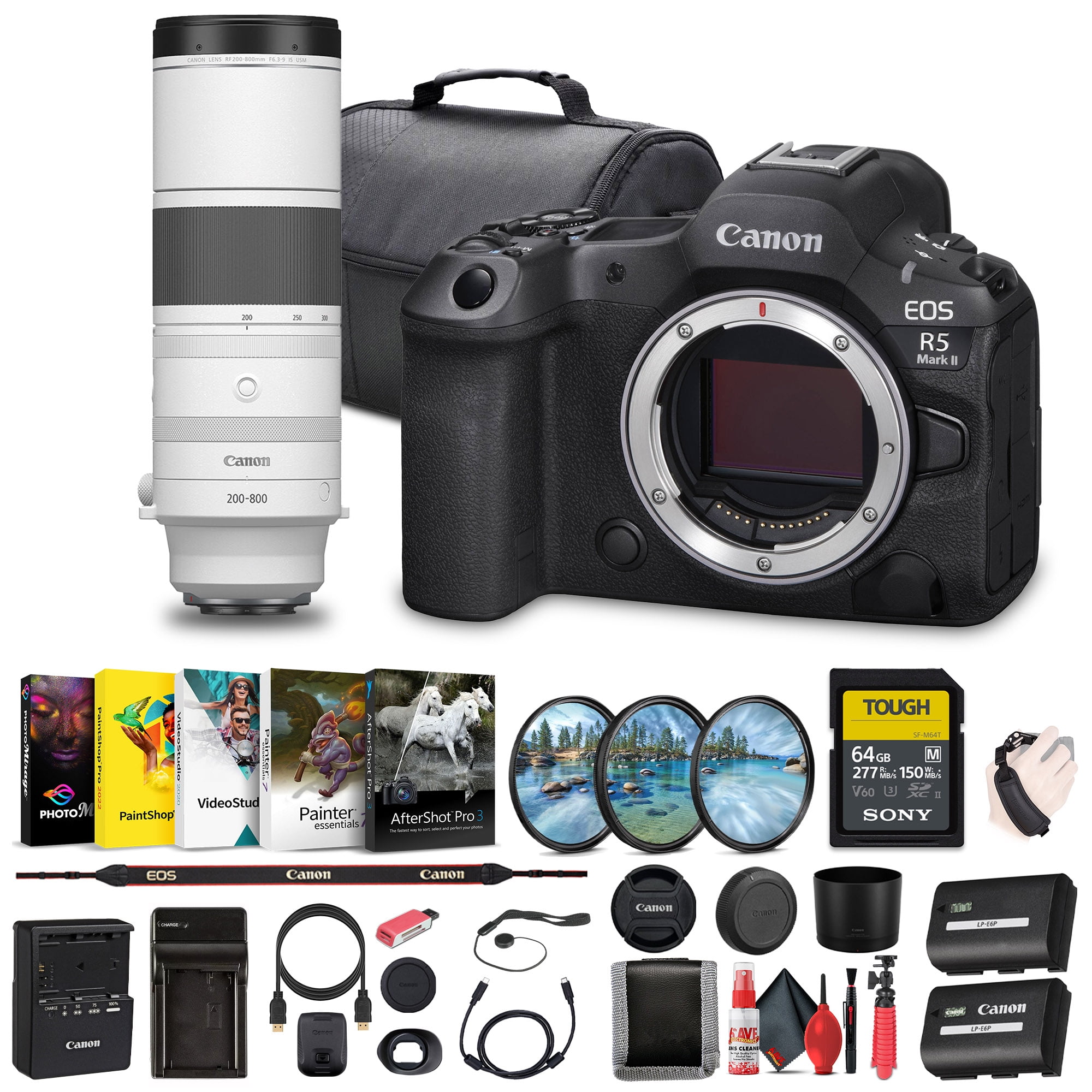 Canon EOS R5 Mark II Mirrorless Camera, 45MP, Full-Frame
