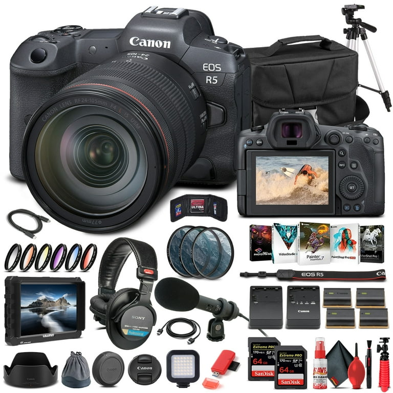 Canon EOS R5 Mirrorless Camera W/ 24-105mm f/4L Lens 4147C013
