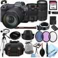 thumbnail image 1 of Canon EOS R5 Mirrorless Digital Camera with RF 24-105mm f/4L is USM Lens + 75-300mm F/4-5.6 III Lens + 128GB Memory + Case + Filters + Tripod 26pc Bundle (International Version), 1 of 9
