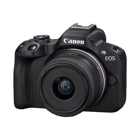 Canon EOS R50 Mirrorless Camera with 18-45mm Lens- 24.2 MP Waterproof Smartphone Integration Mirrorless Digital Camera, Black