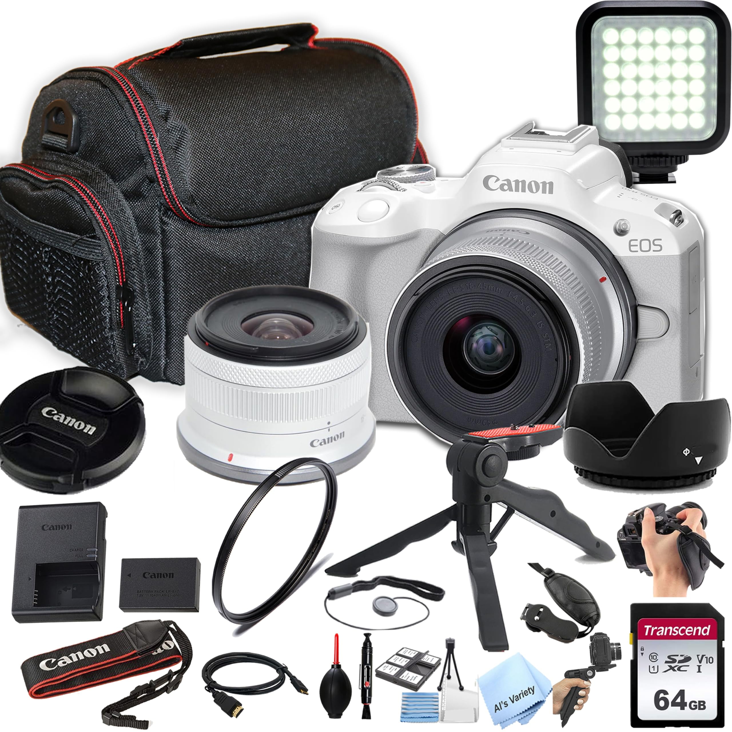 Canon EOS R50 24.2MP APS-C CMOS Sensor Mirrorless Camera with 18-45mm ...