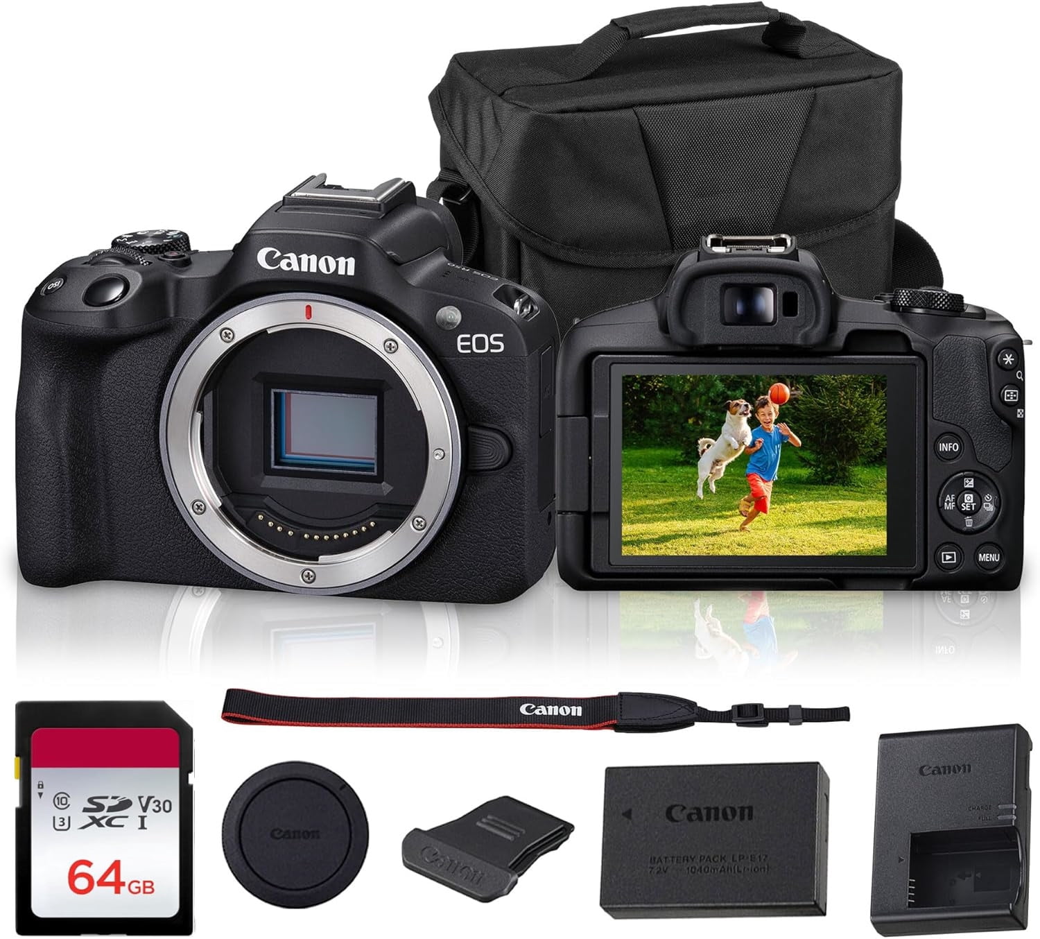 Canon EOS R50 Mirrorless Camera | 24.2MP APS-C, 4K 30p Video, Dual ...