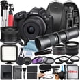 thumbnail image 1 of Canon EOS R50 Mirrorless Camera with RF-S 18-45mm + 420-800mm Super Telephoto Zoom Lens + 128GB Memory Card + Backpack + Tripod + ZeeTech Accessory Bundle (International Version), 1 of 13