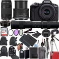 thumbnail image 1 of Canon EOS R50 Mirrorless Camera with 18-45mm, EF 75-300mm & 420-800mm Lenses + Mount Adapter + 20 Essential Accessories for Content Creators, 1 of 5