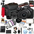thumbnail image 1 of Canon EOS R50 Mirrorless Camera with 18-45mm Lens, 128GB Extreme SD Card and More (Essential Bundle) (International Version), 1 of 8