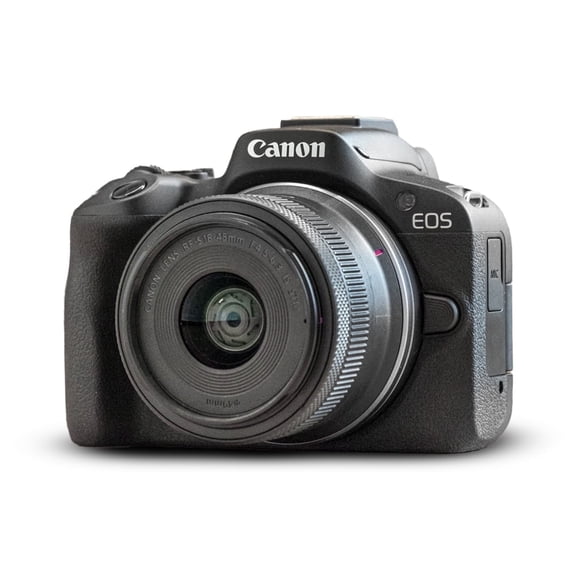 Canon EOS R50 Mirrorless Camera with 18-45mm Lens (Black) 5811C012 (Sold without manufacturer warranty)