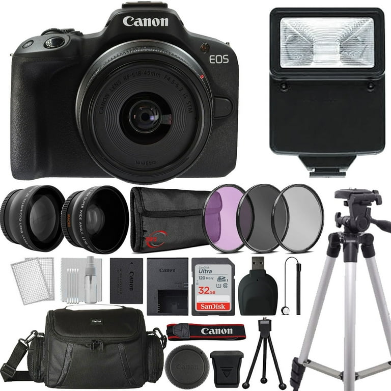 【SDカード・保証書付き】Canon EOS R50 RF-S 18-45mm Canon EOS R50 Kit with RF-S 18-45mm f/4.5-6.3 IS STM Lens