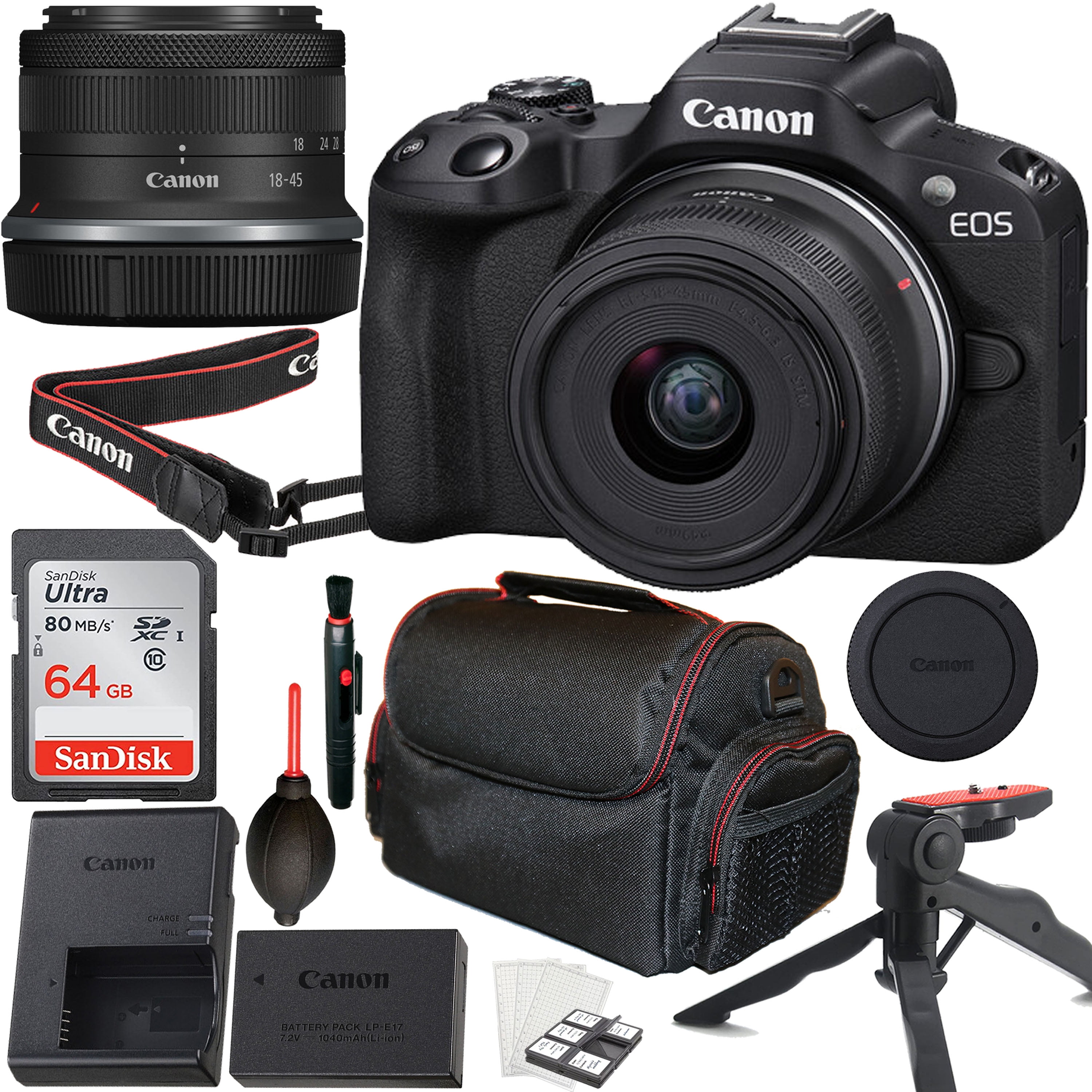 Canon Canon EOS R50 (Black) 18-45mm STM Kit