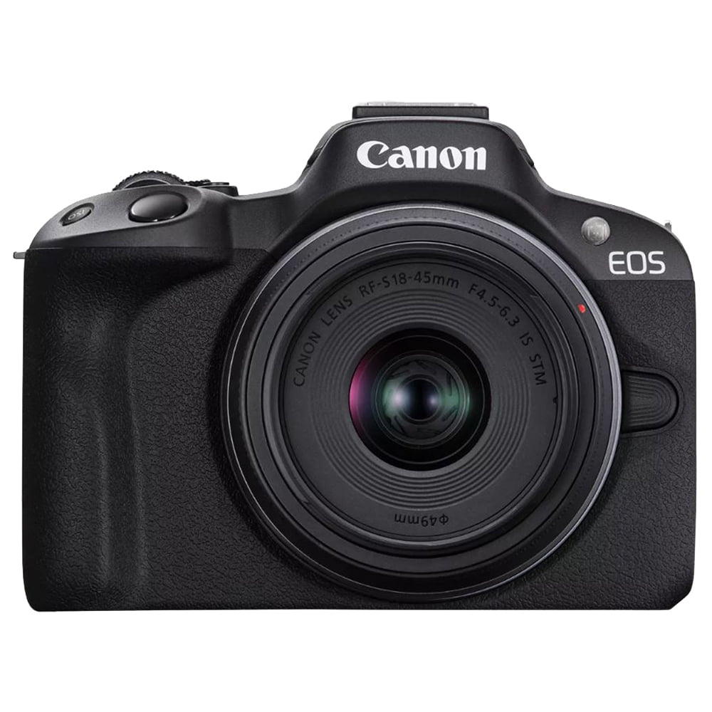 Canon EOS R50 Mirrorless Camera with 18-45mm Lens- 24.2 MP Waterproof Smartphone Integration Mirrorless Digital Camera,