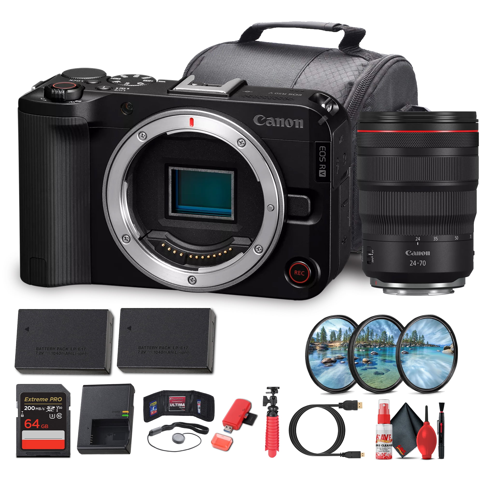 Canon EOS R50 V Mirrorless Camera 24.2MP APS-C Sensor 4K60p Dual Pixel ...