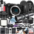 thumbnail image 1 of Canon EOS R50 V Mirrorless Camera with RF-S 14-30mm + 420-800mm Super Telephoto Zoom Lens + 256GB Memory Card + Backpack + Tripod + ZeeTech Accessory Bundle (International Version), 1 of 8
