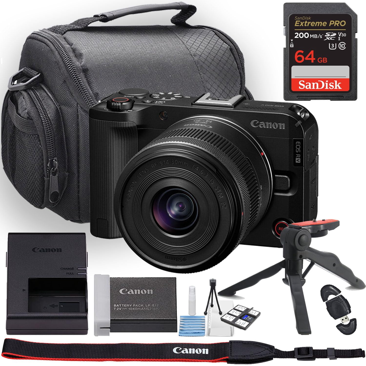 Canon EOS R50 V Mirrorless Camera w/Canon RF-S 14-30mm f/4-6.3 is STM ...