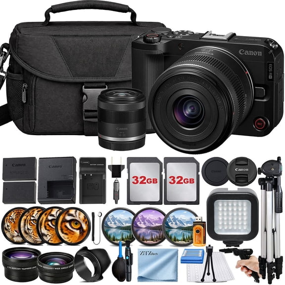 Canon EOS R50 V Mirrorless Camera with 14-30mm f/4-6.3 Lens Advanced 32GB (International Version)