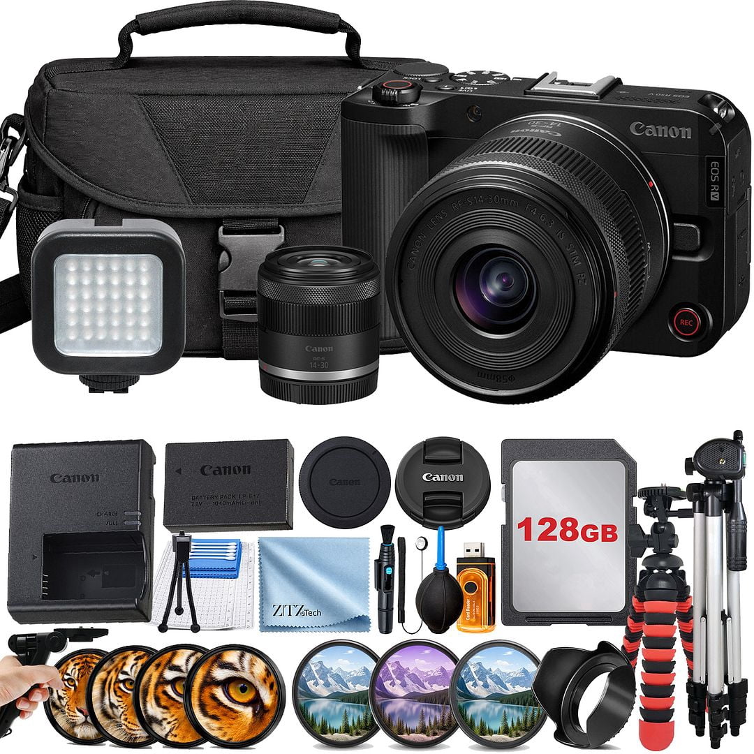 Canon EOS R50 V Mirrorless Camera with 14-30mm f/4-6.3 Lens Medium ...