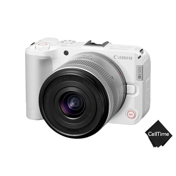 Canon EOS R50 V (White) Mirrorless Camera with RF-S 14-30mm Lens , 24.2MP, 4K Vertical Video, Live Streaming (Sold without manufacturer warranty)