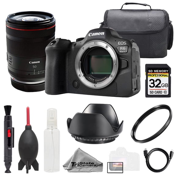 Canon EOS R6 II Camera + RF 50mm f/1.4 L VCM Lens +32GB + Bag+ UV Filter- Basic Kit (International Version)
