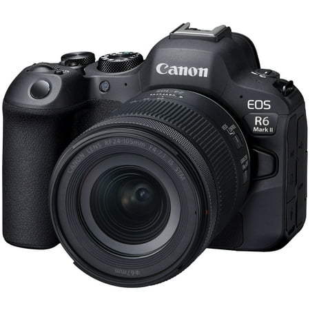 Canon - EOS R6 Mark II Mirrorless Camera with RF 24-105mm  f/4-7.1 IS STM Lens - Black