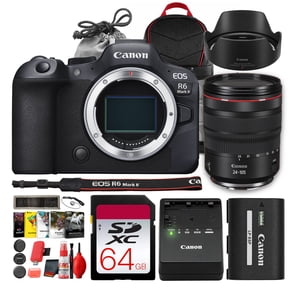 Canon EOS R6 Mark II 24.2MP Full Frame Mirrorless Camera | 4K60 10-bit Video, Dual Pixel CMOS AF II, DIGIC X | Cropping Guide Firmware (International Model)