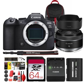 Canon EOS R6 Mark II 24.2MP Full Frame Mirrorless Camera | 4K60 10-bit Video, Dual Pixel CMOS AF II, DIGIC X | Cropping Guide Firmware (International Model)