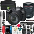 thumbnail image 1 of Canon EOS R6 Mark II Full Frame Mirrorless Camera Body with RF 24-105mm F4 L IS USM Lens 5666C011 Bundle with Deco Gear Photography Bag + Microphone + Monopod + Software & Accessories Kit, 1 of 8